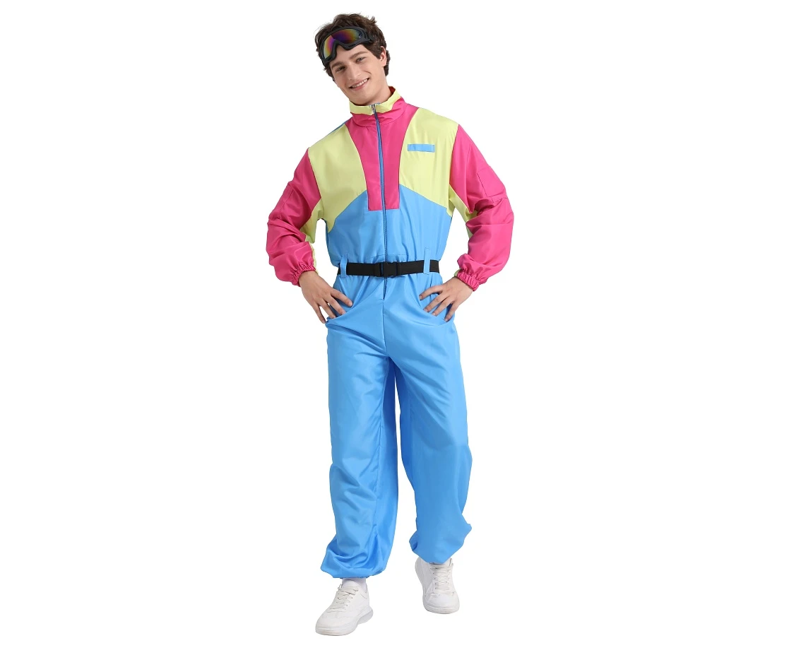 Role play set for men Ski Suit (jumpsuit, ski goggle, belt), size 52 EOL